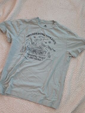 Disney Frozen Trading Post and Sauna Graphic Tee - Light Blue
